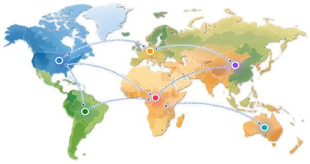 Learners connected around the world